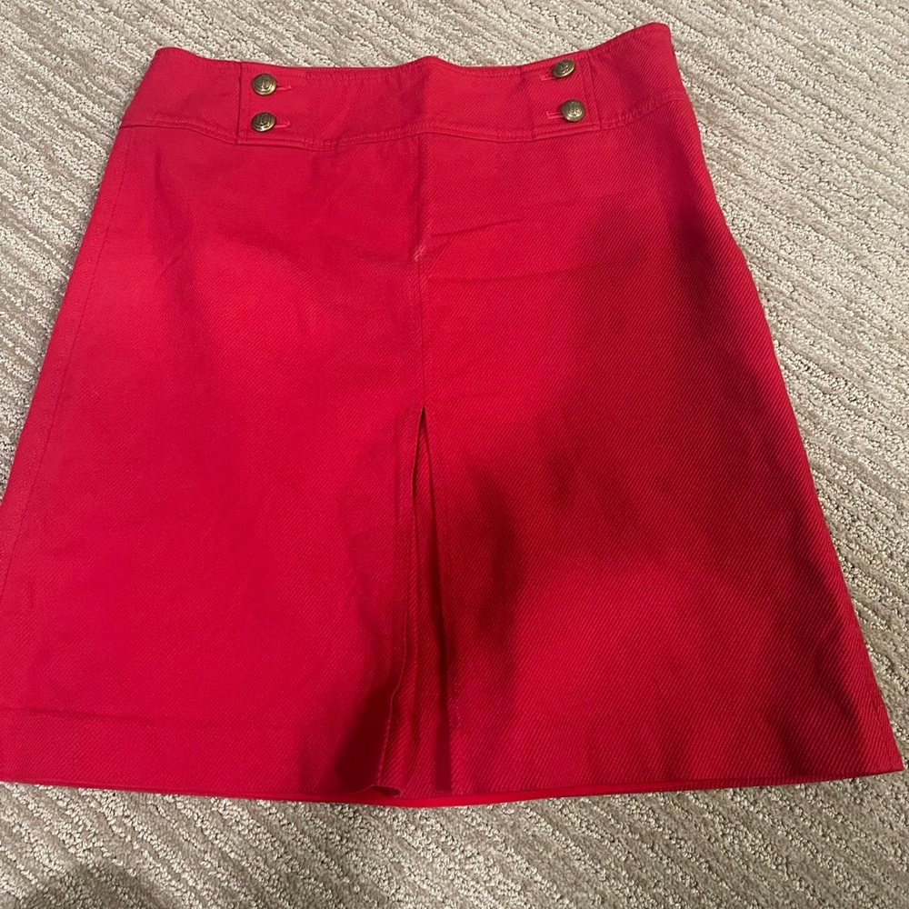 Talbots red short skirt. Size 8.